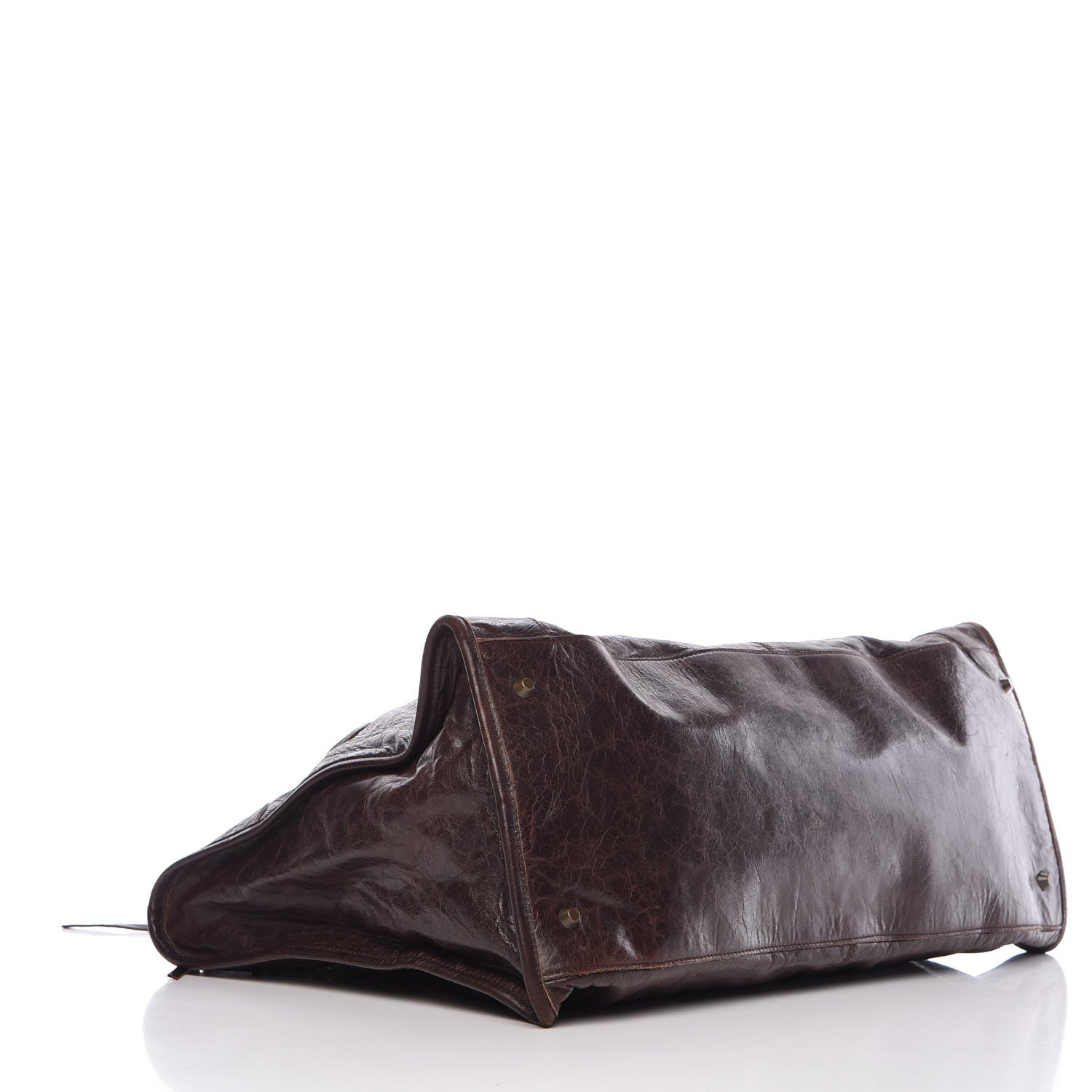 Balenciaga Agneau Classic Hardware Work Chocolate 4 of 8