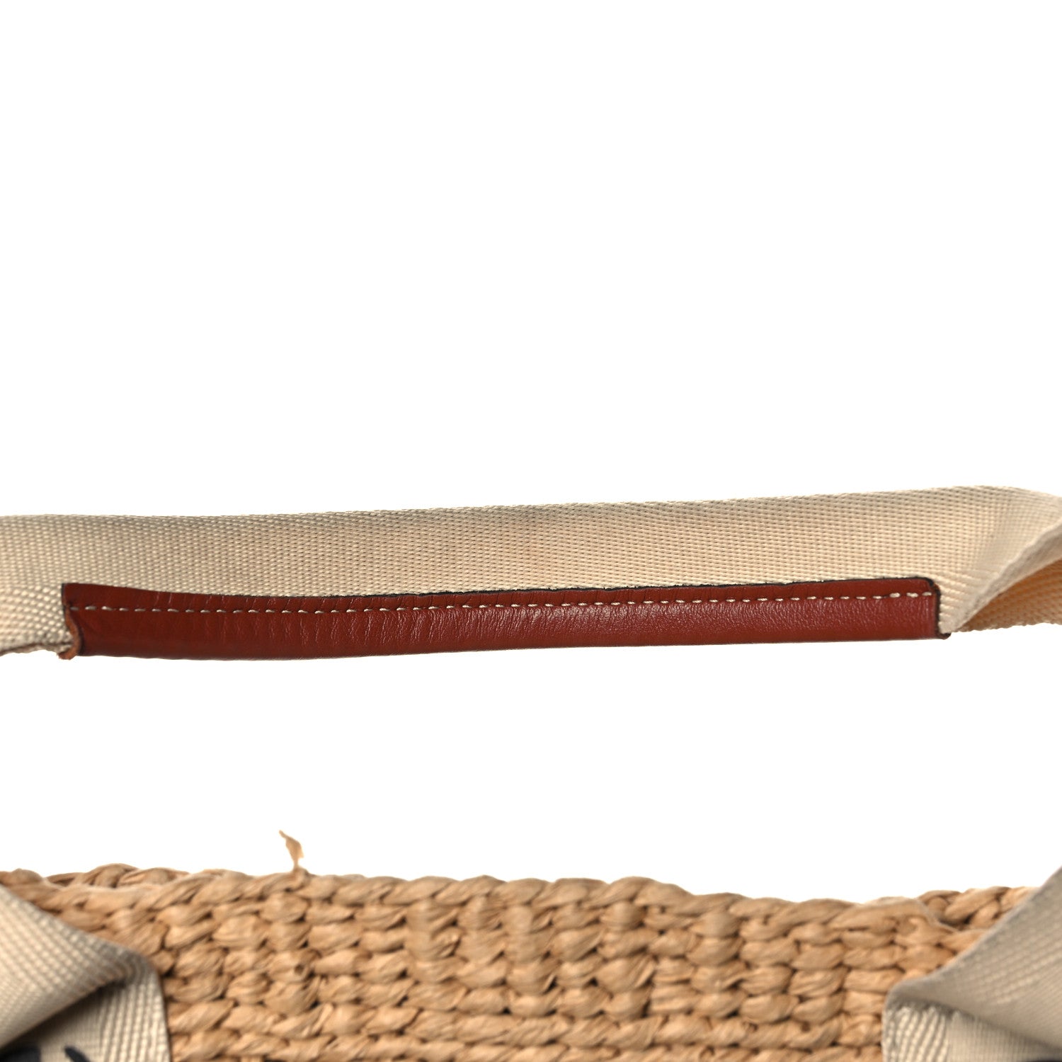 Chloe Raffia Woody Tote White 13 of 14