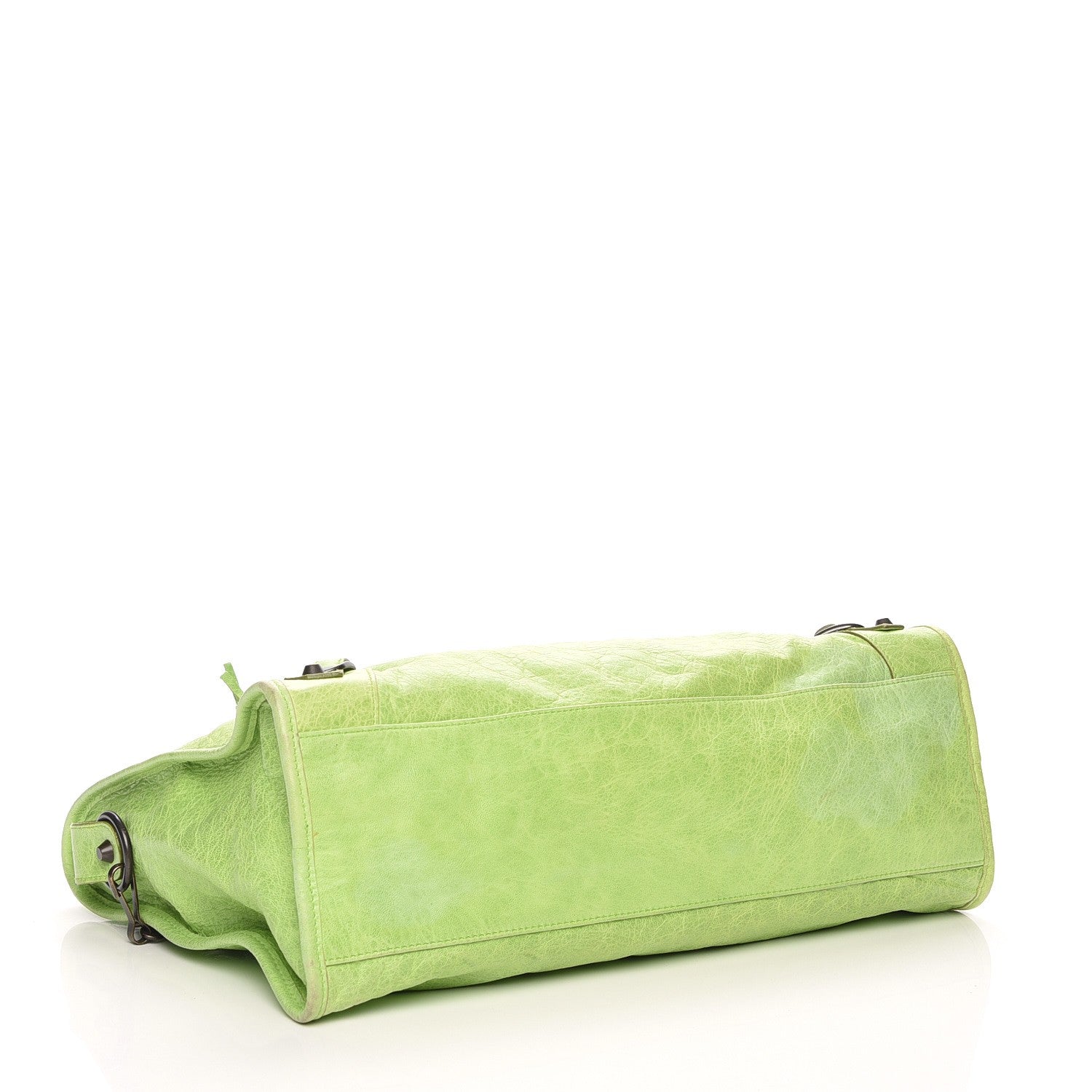 Balenciaga Agneau Classic Hardware City Lime Green 5 of 8