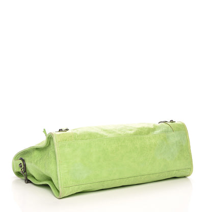 Balenciaga Agneau Classic Hardware City Lime Green 5 of 8