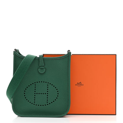 Hermes Taurillon Clemence Evelyne TPM Vert Vertigo 11 of 11