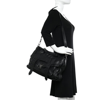 Proenza Schouler Lambskin PS1 Large Satchel Black 2 of 13