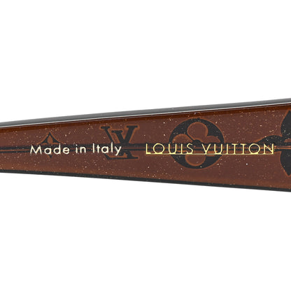 Louis Vuitton Acetate Obsession GM Sunglasses Z0459W Brown Glitter 6 of 6