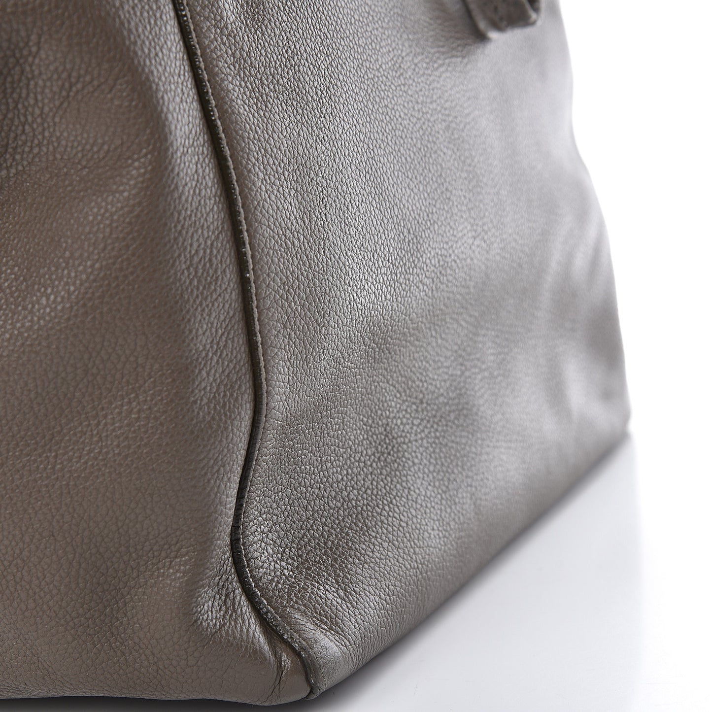 Soft Grained Calfskin Medium Belt Cabas Phantom Taupe