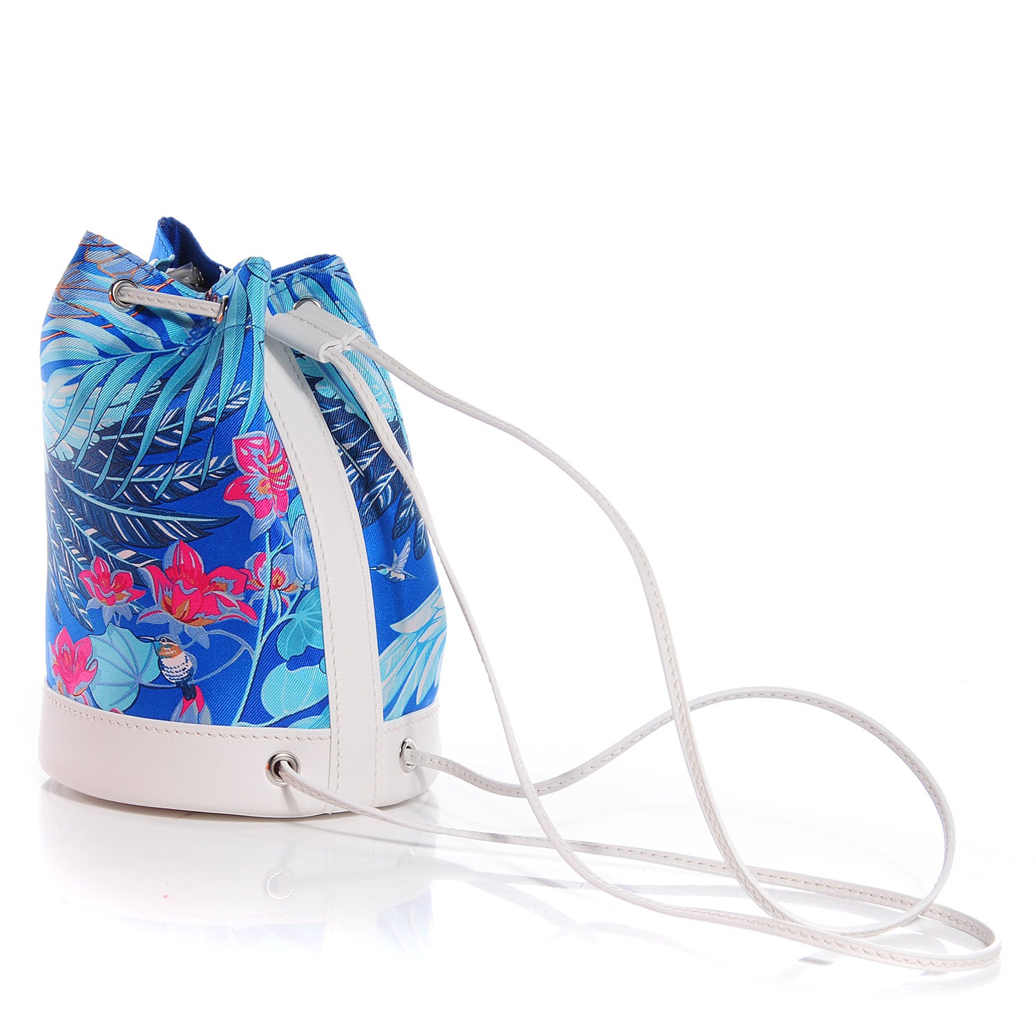 Hermes Silk Swift Flamingo Party Small Soie Cool Mykonos White 3 of 8