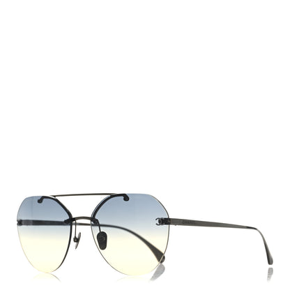 Chanel Titanium CC Pilot Aviator Sunglasses 4272-T Silver 1 of 7