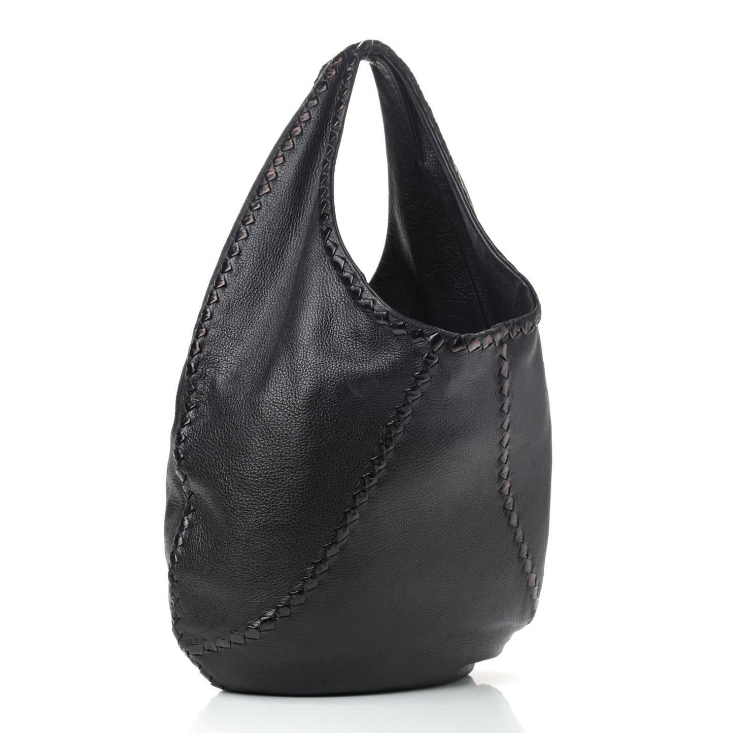 Cervo Deerskin Large Hobo Black