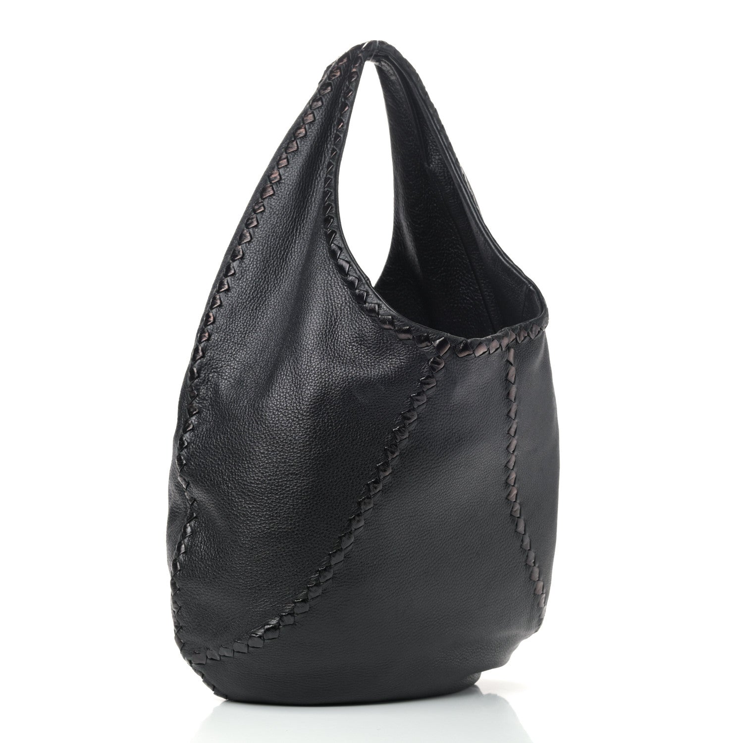 Bottega Veneta Cervo Deerskin Large Hobo Black 2 of 11