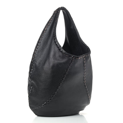 Bottega Veneta Cervo Deerskin Large Hobo Black 2 of 11