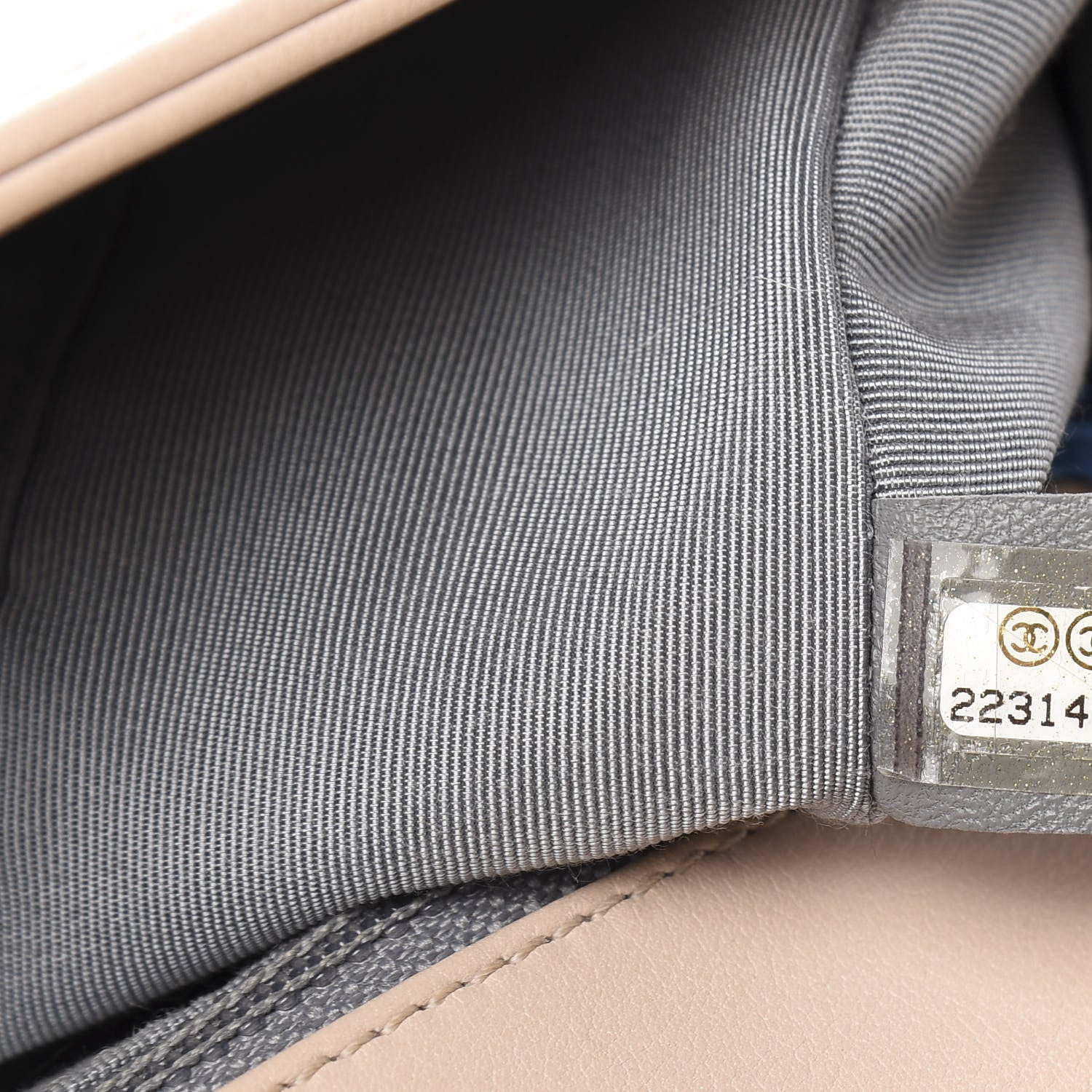 Chanel Lambskin Chevron Quilted New Medium Boy Flap Beige 9 of 9