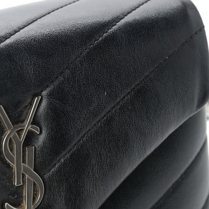 Saint Laurent Calfskin Y Quilted Monogram Toy Loulou Crossbody Bag Black 15 of 15