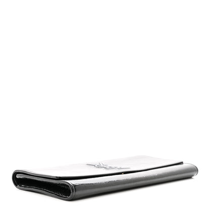 Saint Laurent Textured Patent Monogram Small Belle De Jour Clutch Black 4 of 7