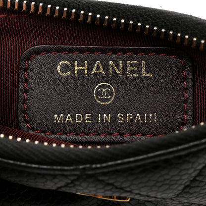 Chanel Caviar Quilted Zipped Key Holder Case Black 6 of 8