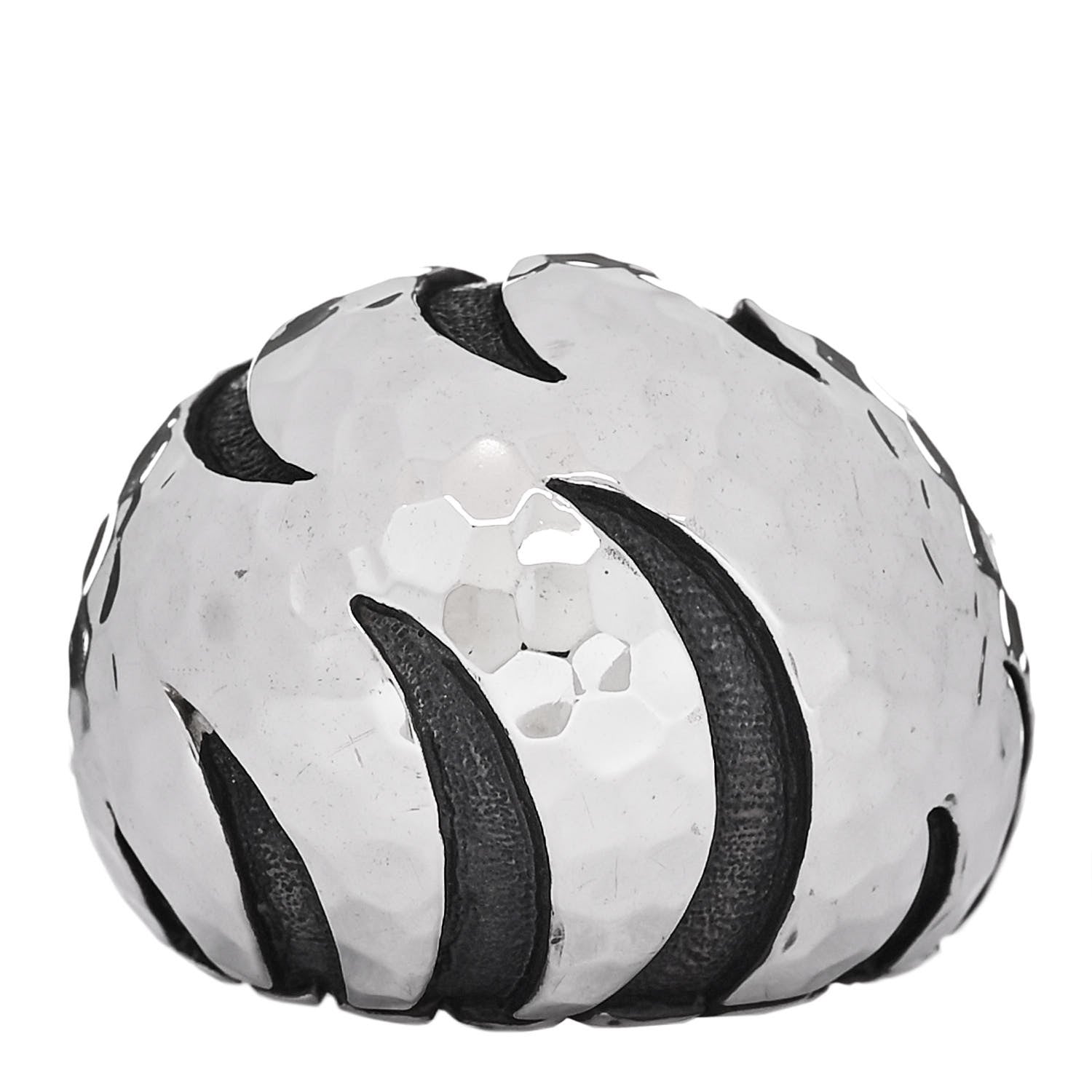 John Hardy Sterling Silver Palu Macan Hammered Dome Ring 54 7 1 of 5