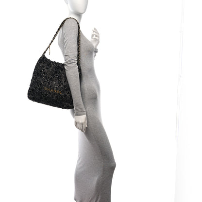 Chanel Tweed Quilted Chanel 22 Black Ecru 2 of 10