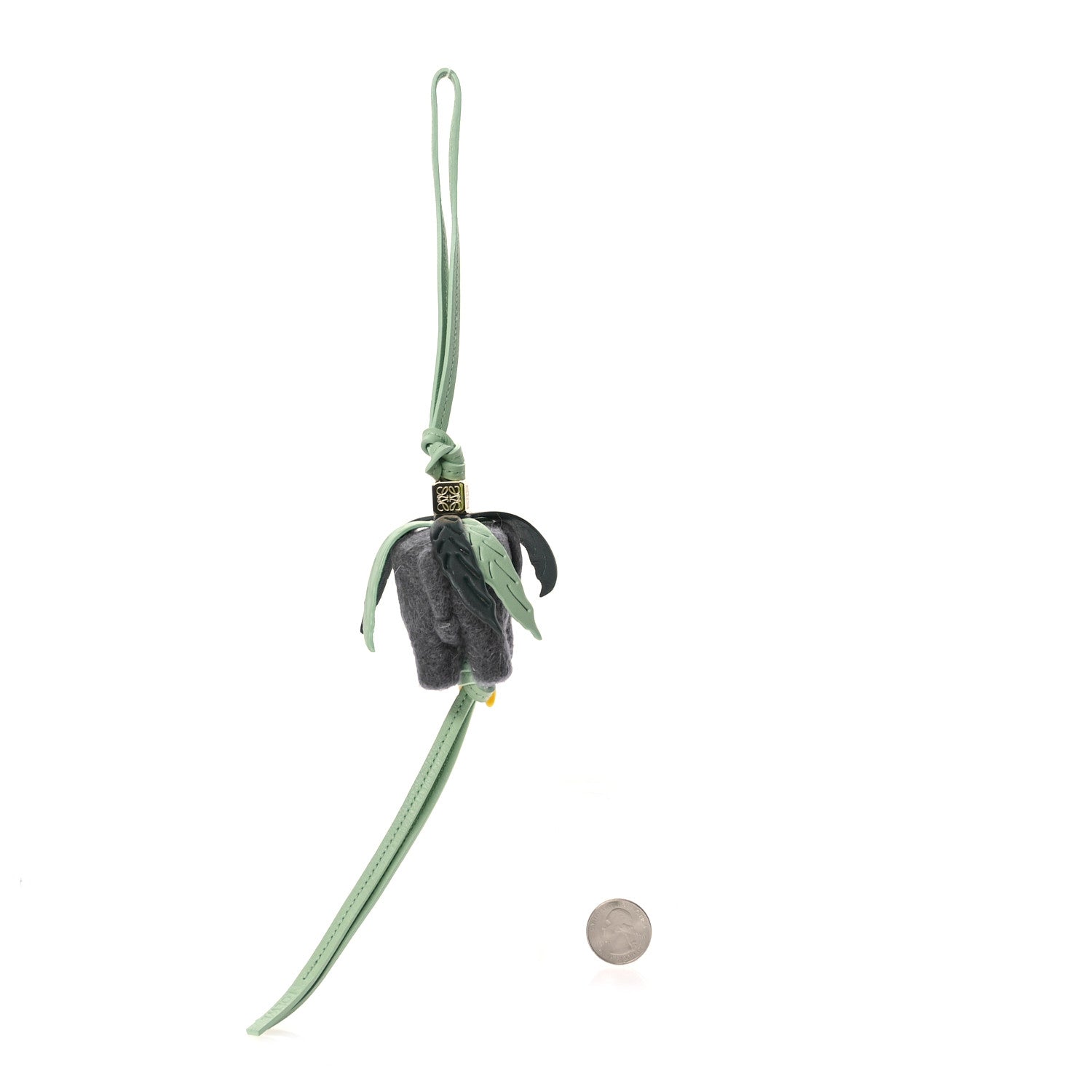 Loewe Calfskin Felt Elephant Bag Charm 2 of 5