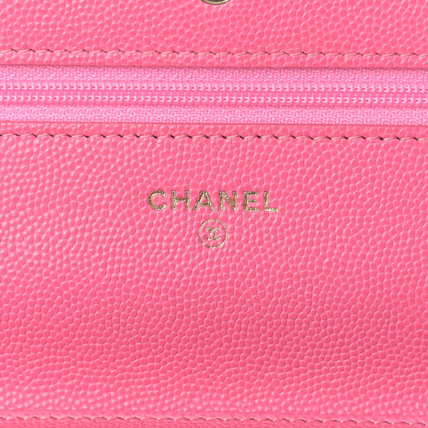 Chanel Caviar Quilted Wallet on Chain WOC Pink 6 of 11