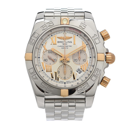 Breitling Stainless Steel 18K Rose Gold 44mm Chronomat Automatic Watch IB0110 1 of 6