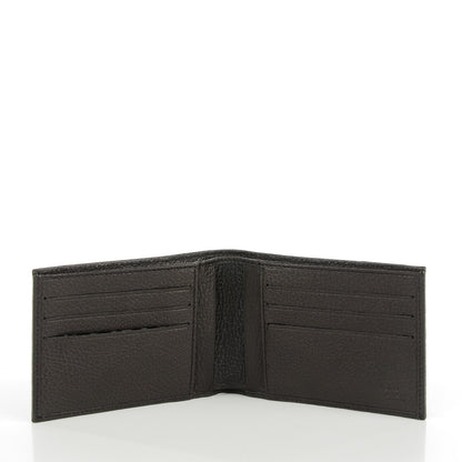 Gucci Denim Monogram Bi-Fold Wallet Dark Brown 8 of 14