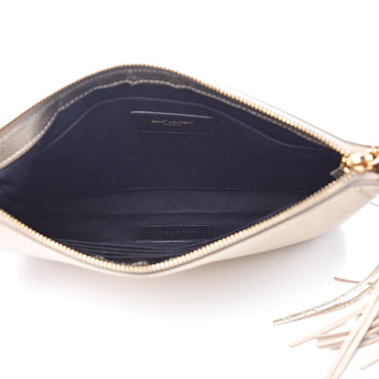 Saint Laurent Metallic Calfskin Teen Monogram Crossbody Bag Gold 5 of 10