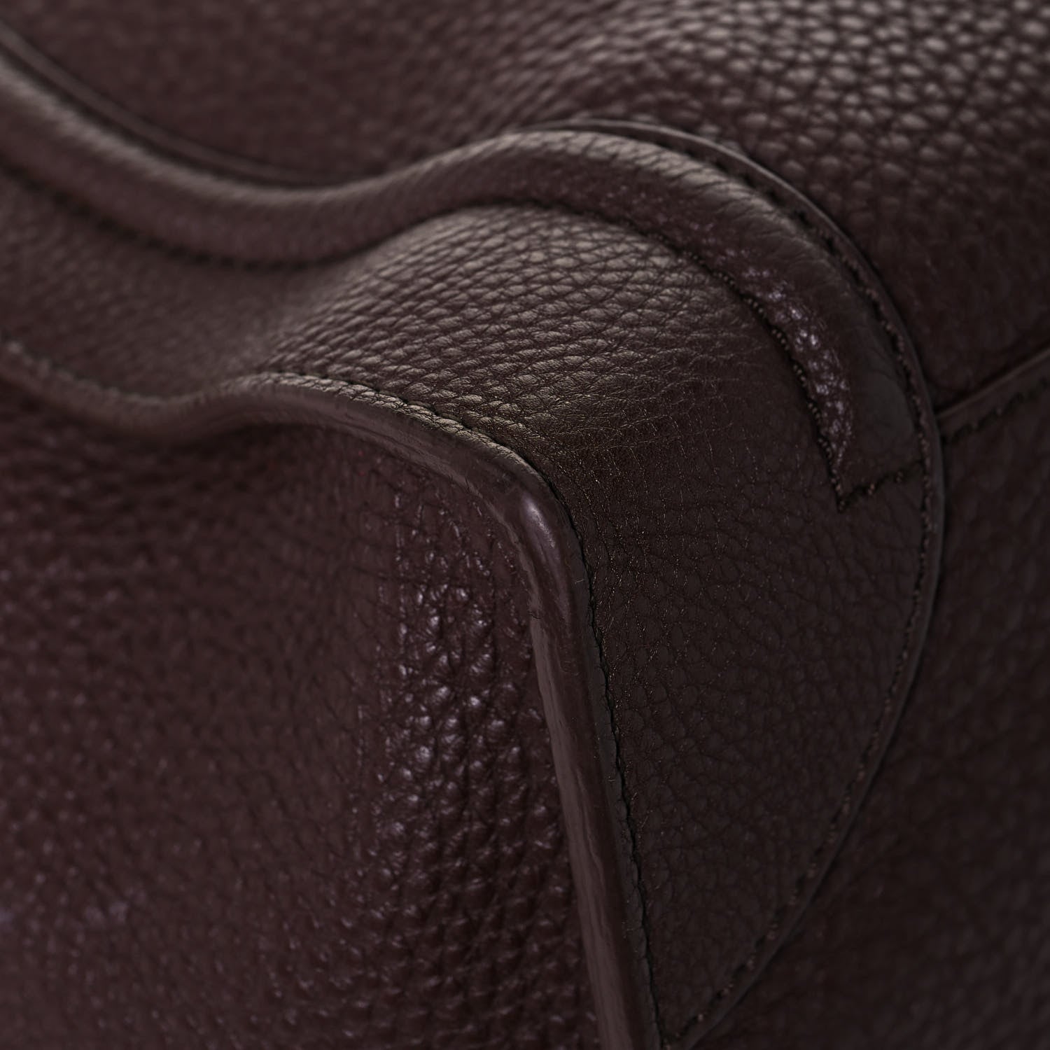 Celine Pebbled Calfskin Mini Luggage Chocolate 10 of 13