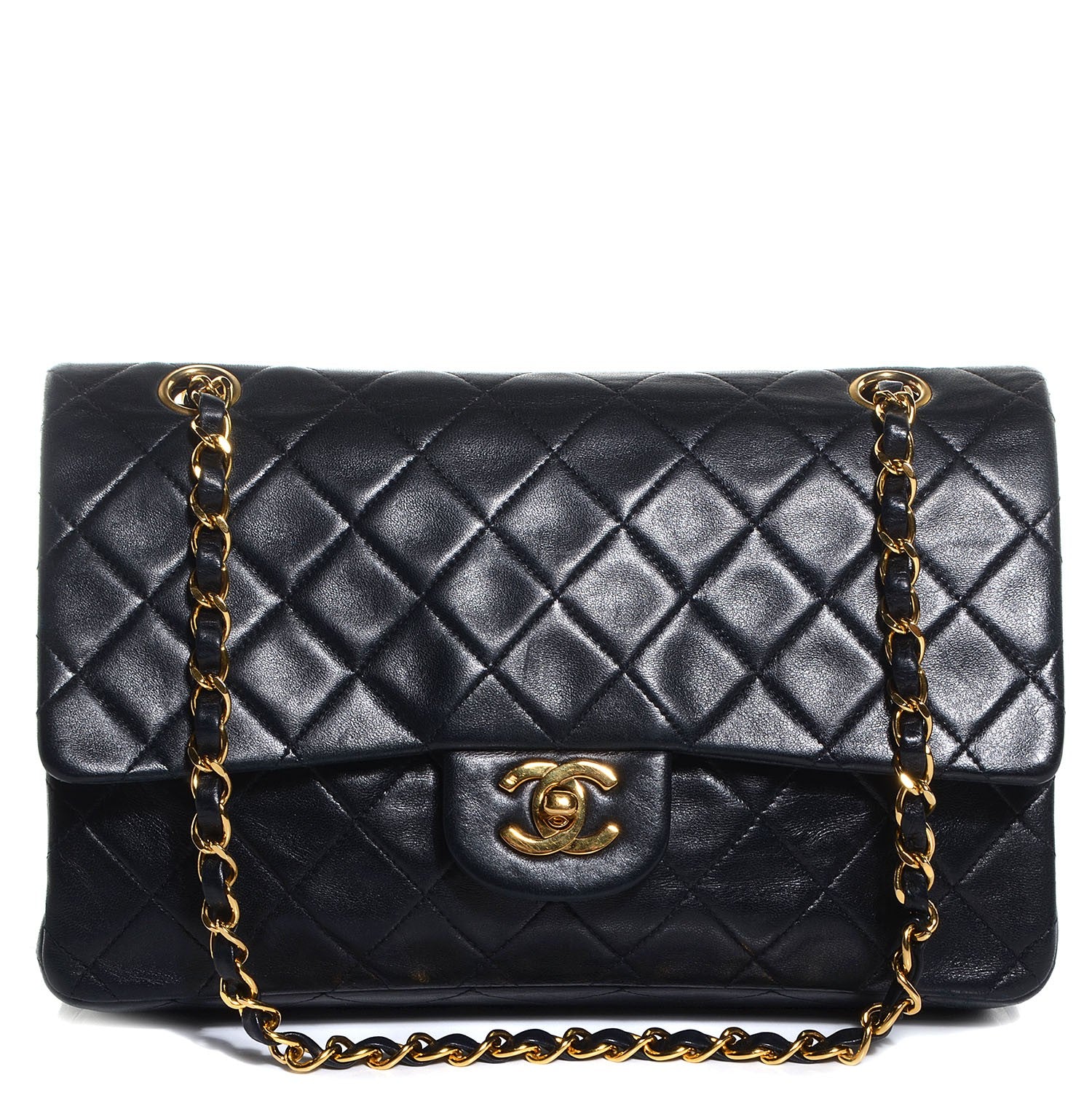 Chanel Lambskin Medium Double Flap Black 1 of 10