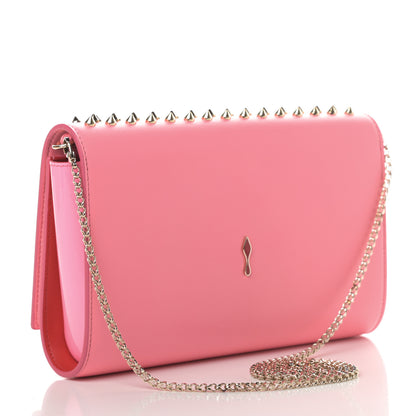 Christian Louboutin Calfskin Spikes Paloma Clutch Gold Dolly 3 of 15