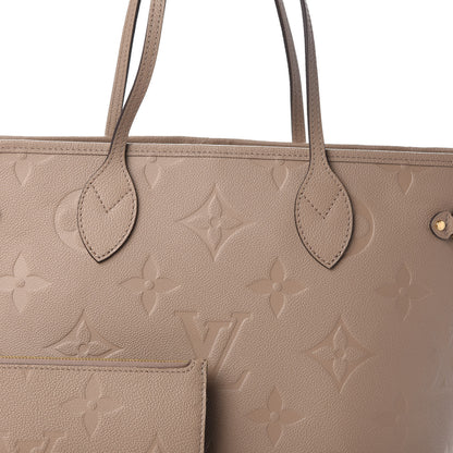 Louis Vuitton Empreinte Monogram Giant Neverfull MM Tourterelle 7 of 9