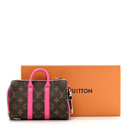 Louis Vuitton Monogram LV Colormania Mini Keepall Pouch Bag Charm Pink 7 of 7