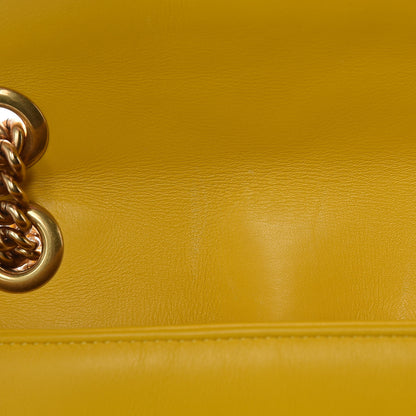 Gucci Calfskin Matelasse Mini GG Marmont Shoulder Bag Stone Topaz 12 of 13
