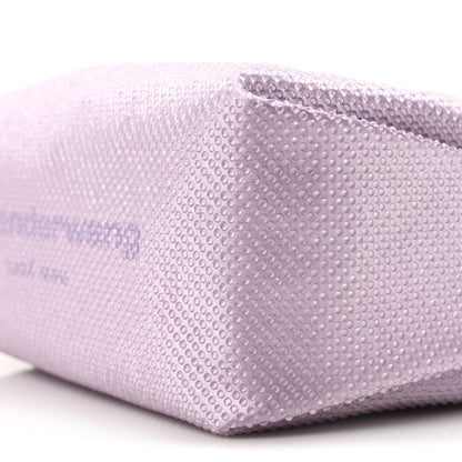Alexander Wang Mesh Crystal Rhinestone Mini Scrunchie Clutch Winsome Orchid 9 of 10