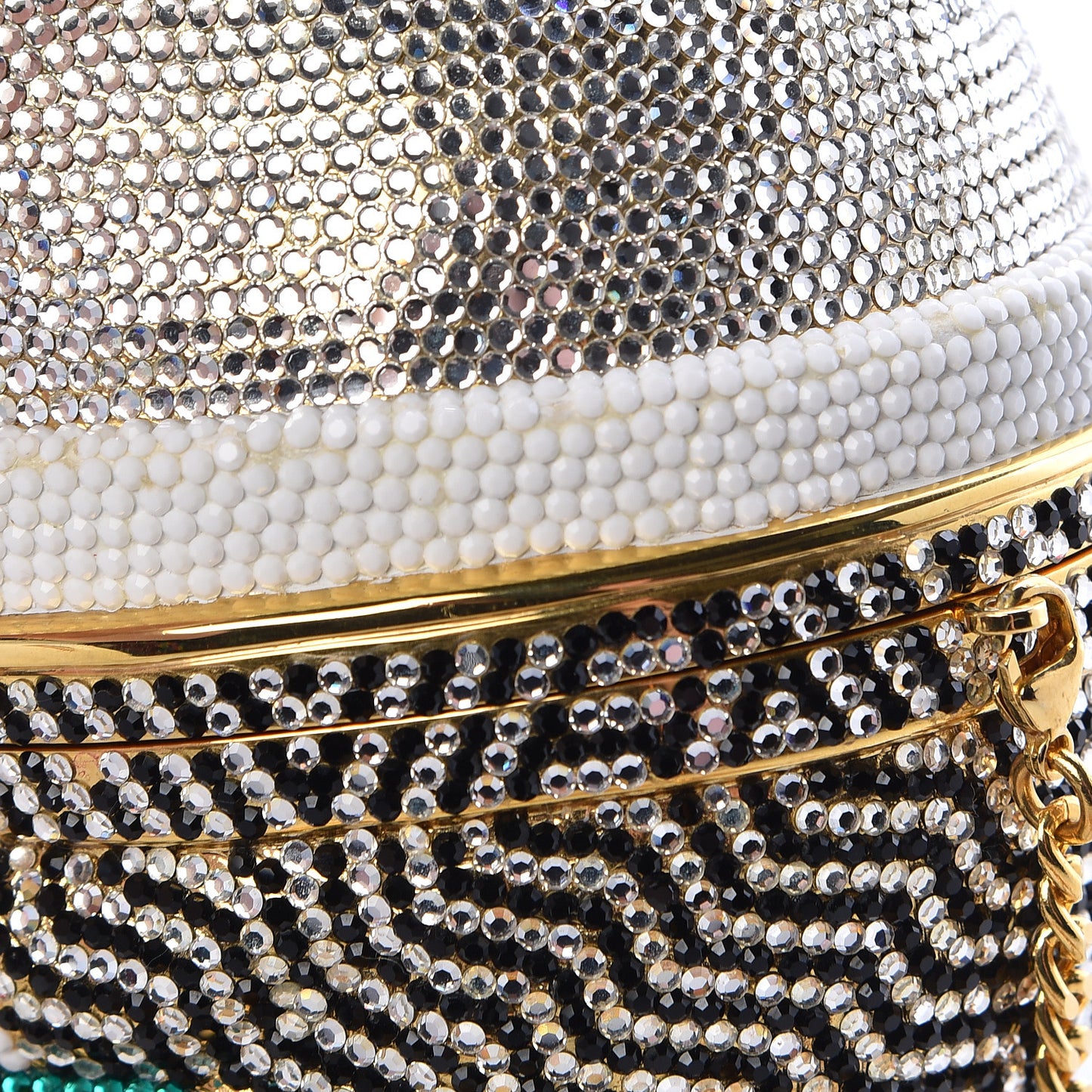 Crystal Humpty Dumpty Minaudiere Clutch Multicolor
