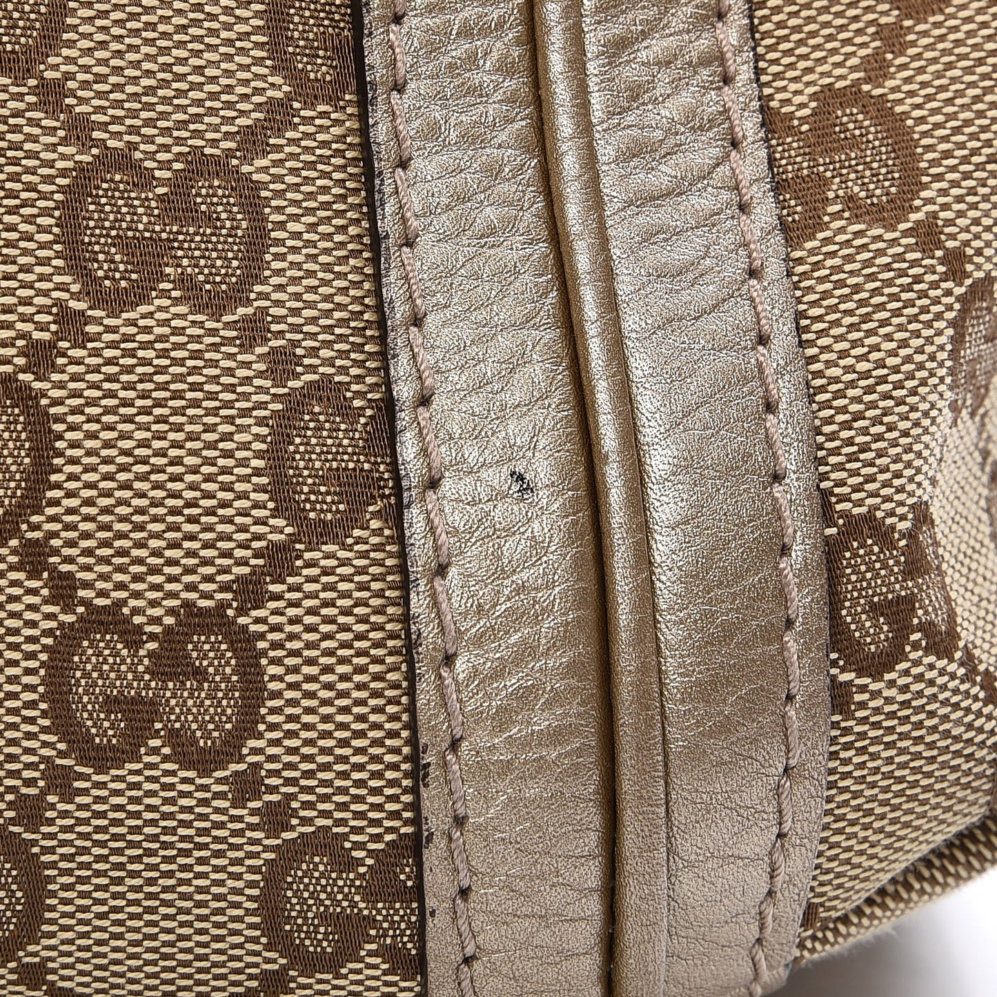 Monogram Calfskin Medium Bella Flap Bag Beige Ebony Champagne