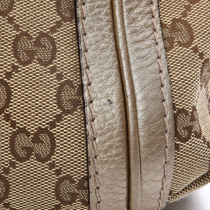 Gucci Monogram Calfskin Medium Bella Flap Bag Beige Ebony Champagne 12 of 14