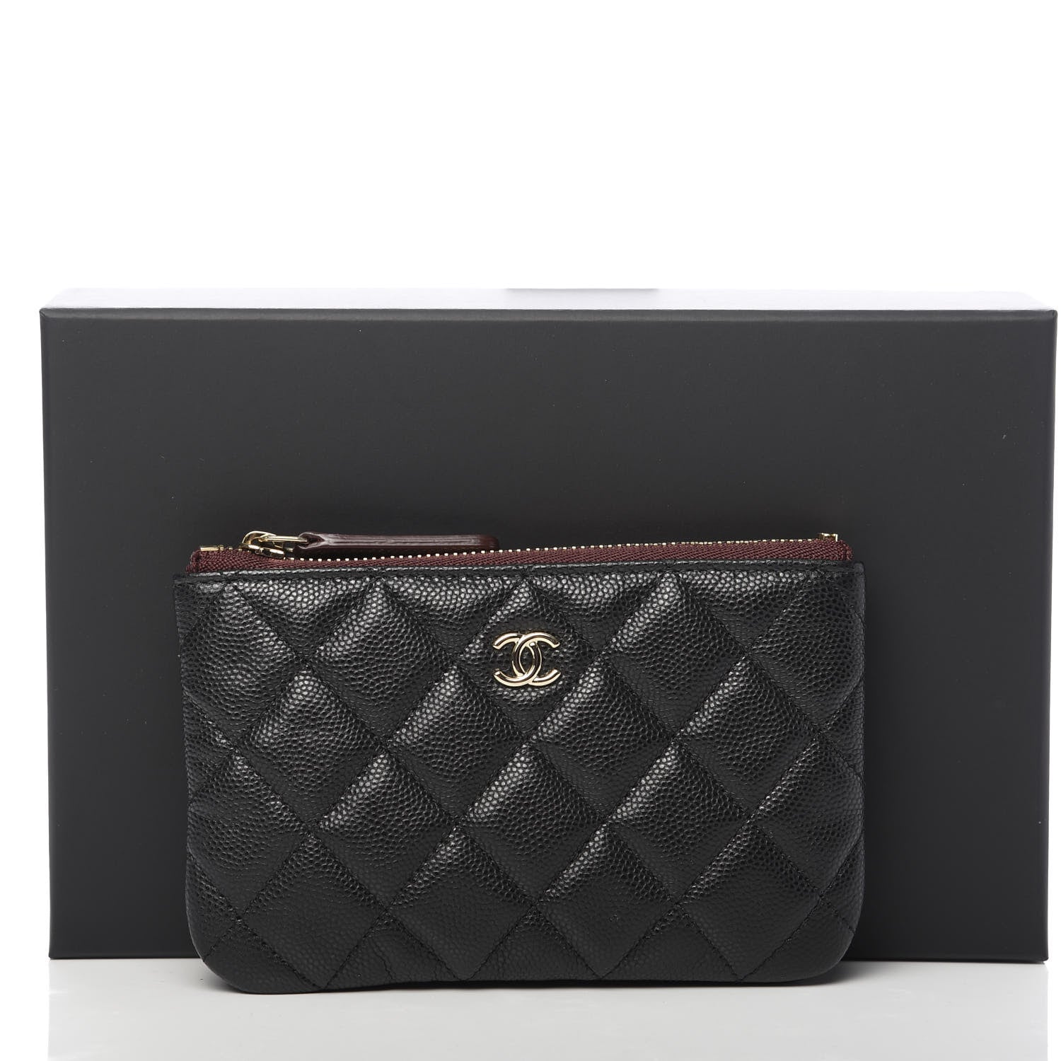 Chanel Caviar Quilted Small Cosmetic Case Black 8 of 8