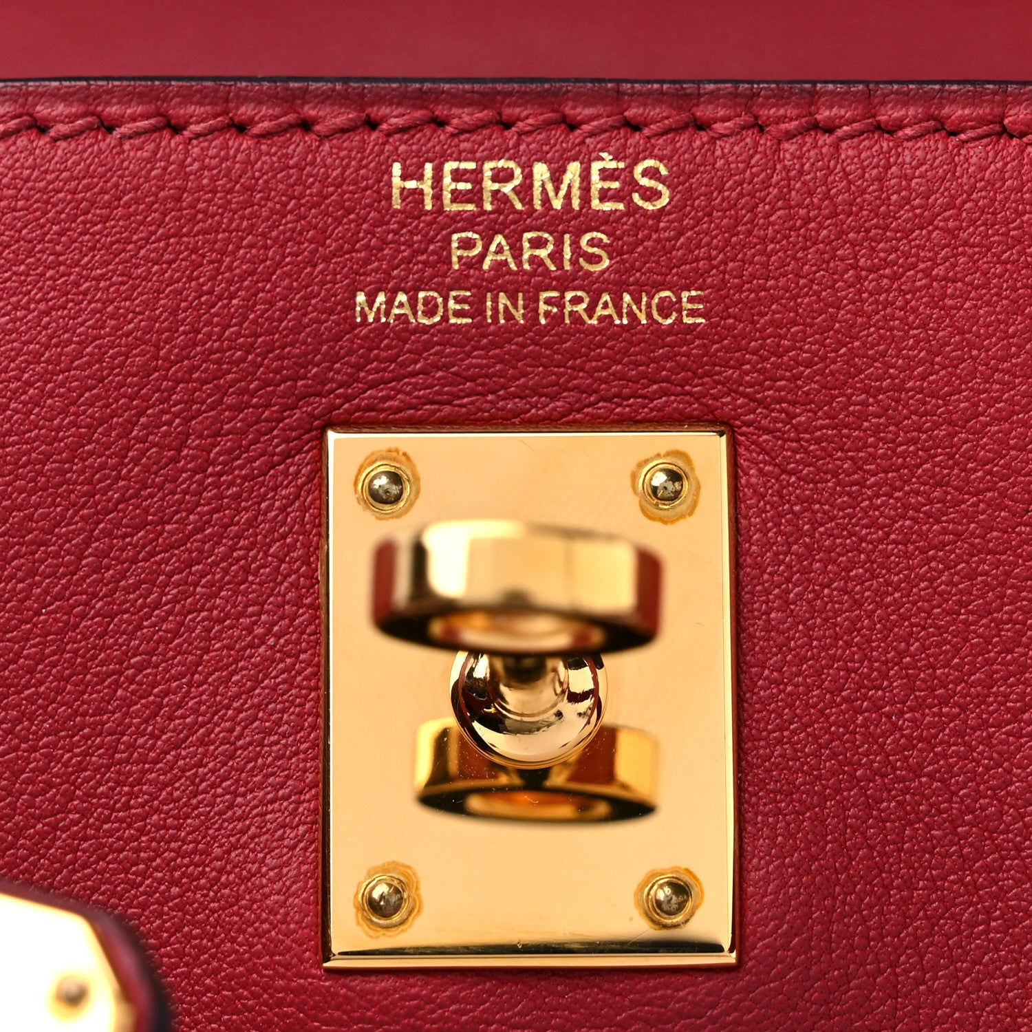 Hermes Swift Kelly Retourne 25 Rouge Grenat 6 of 11