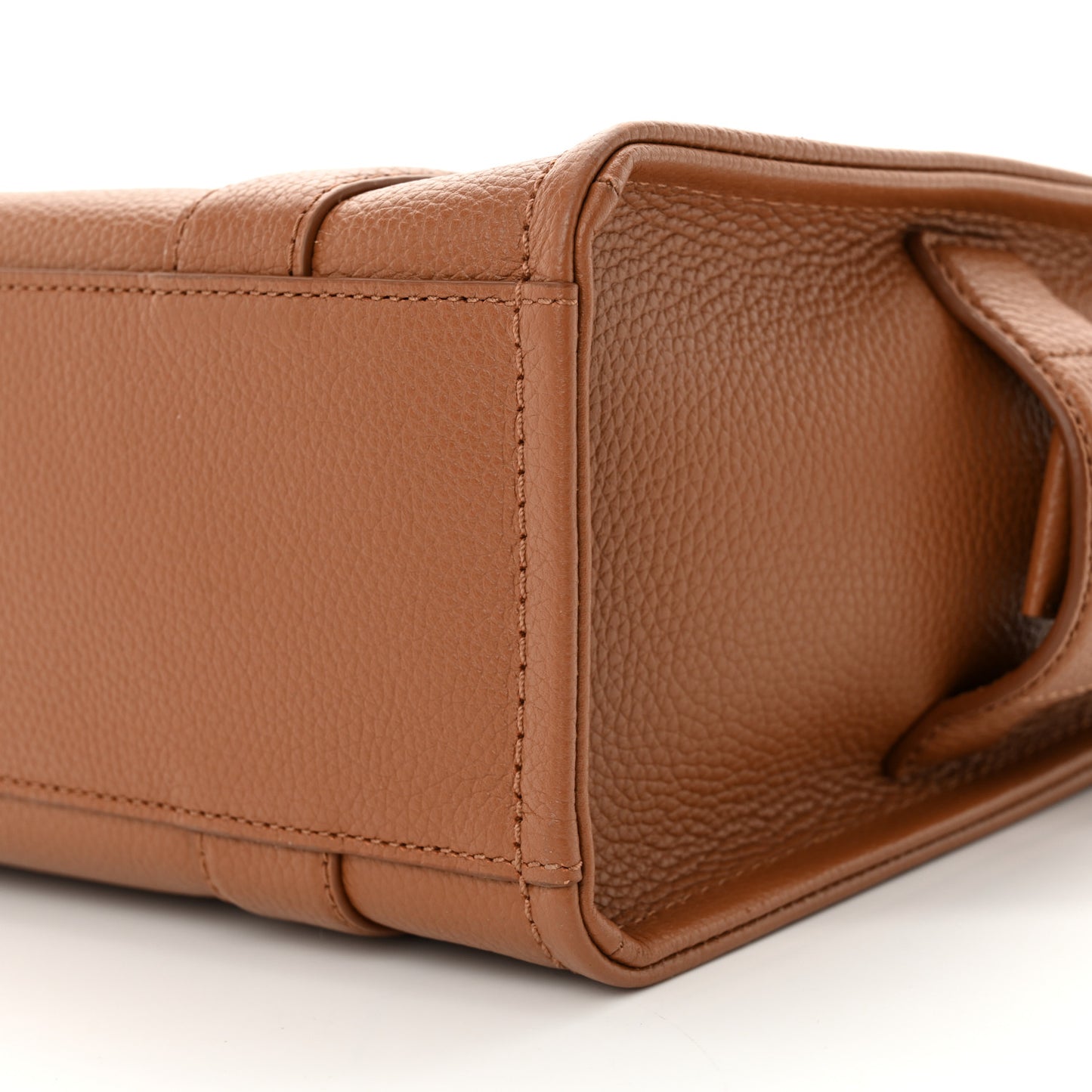 Grained Calfskin Small The Tote Bag Argan Oil