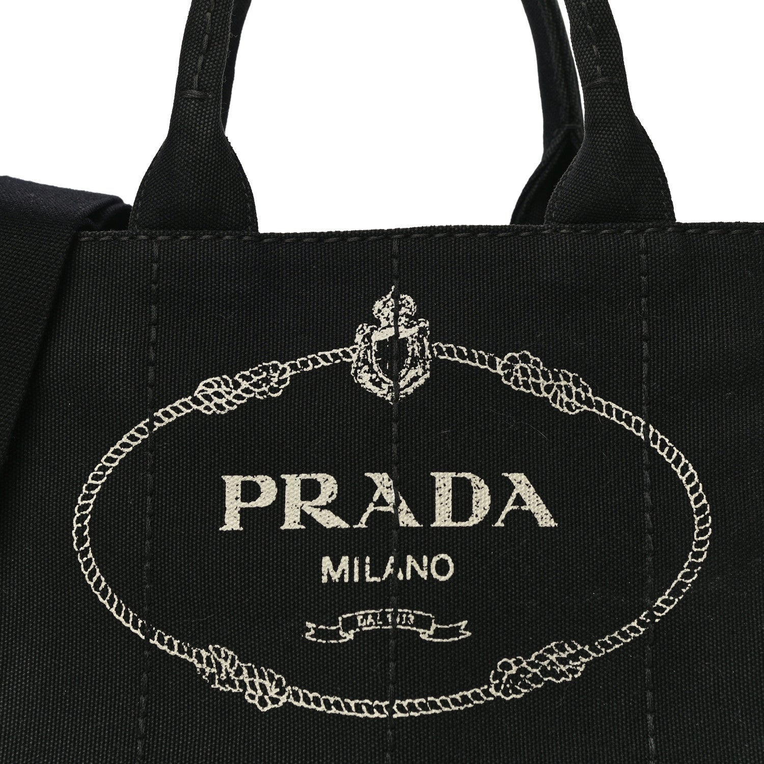 Prada Canapa Small Logo Tote Black 8 of 10