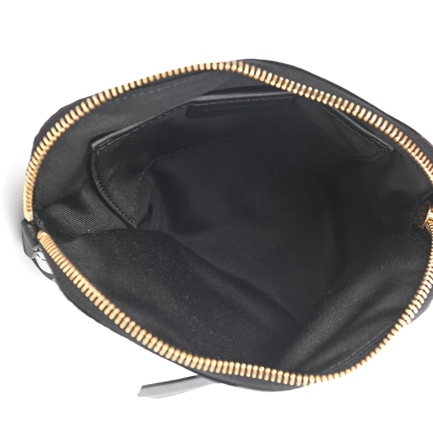 Nylon Nova Check Zip Top Pouch Indigo Blue