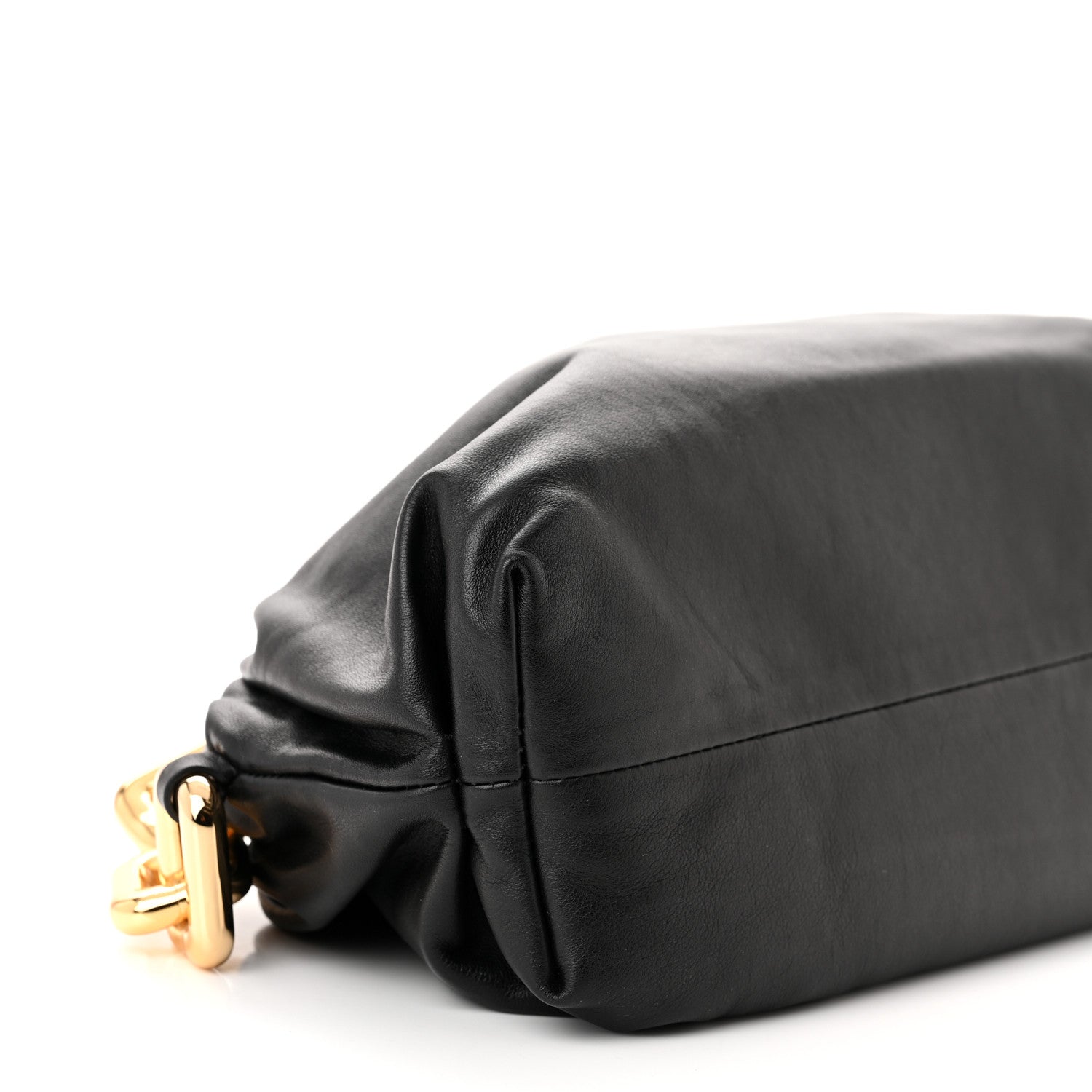 Bottega Veneta Calfskin The Pouch Chain Black 9 of 10