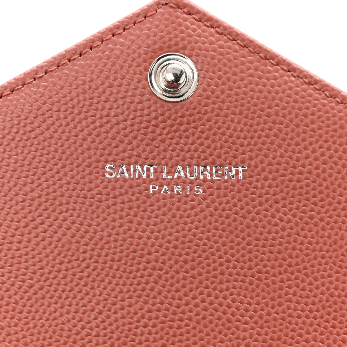 Grain De Poudre Matelasse Chevron Small Monogram Chain Wallet Blush Fonce