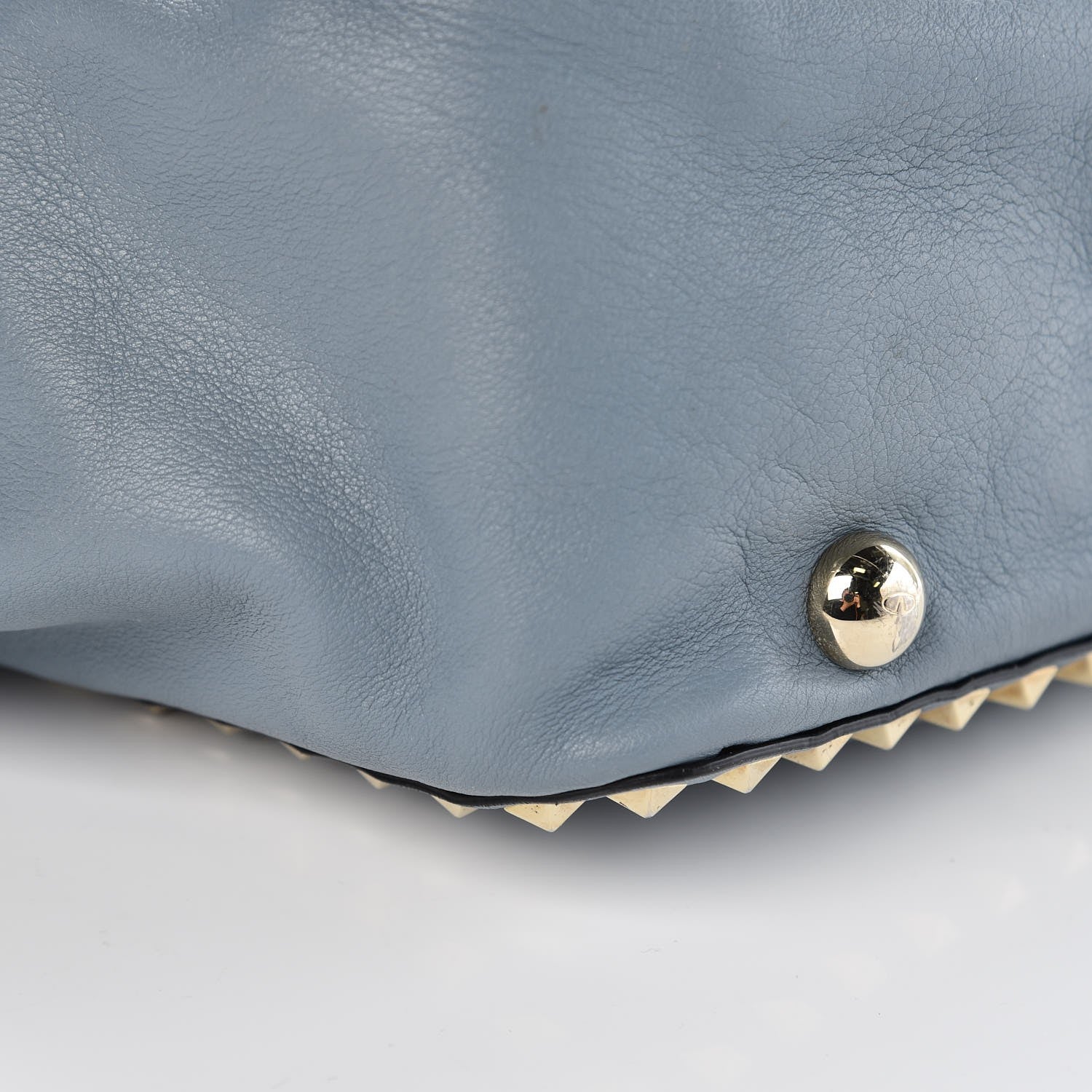 Valentino Garavani Vitello Medium Rockstud Tote Bright Blue 19 of 21