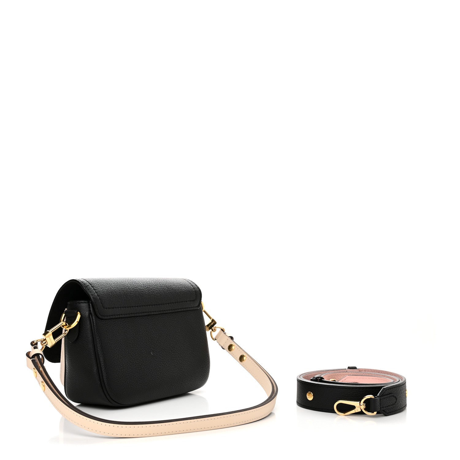 Louis Vuitton Grained Calfskin Lockme Tender Black 3 of 10
