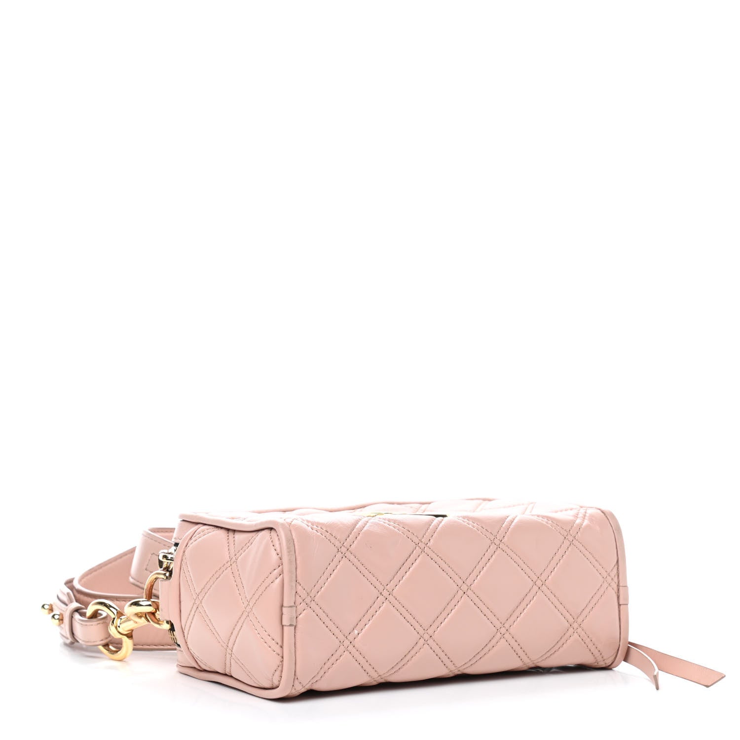Marc Jacobs Natural Grain Calfskin Quilted The Softshot 21 Bag Blush 4 of 15