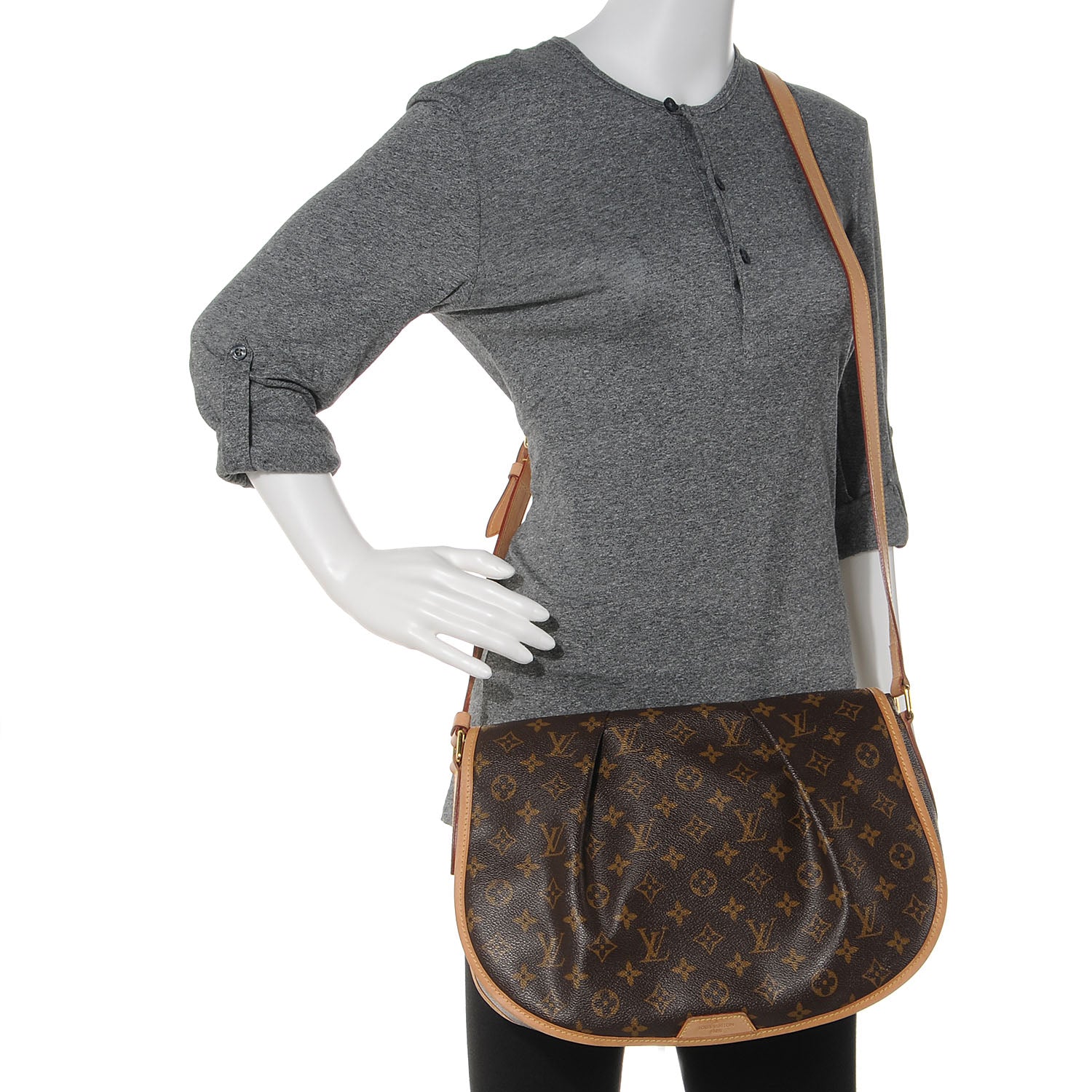 Louis Vuitton Monogram Menilmontant MM 2 of 7