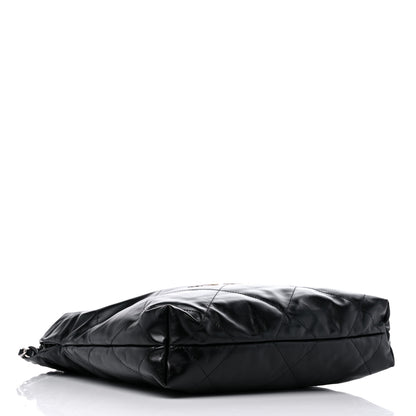 Chanel Shiny Calfskin Quilted Small Chanel 22 Black 5 of 10