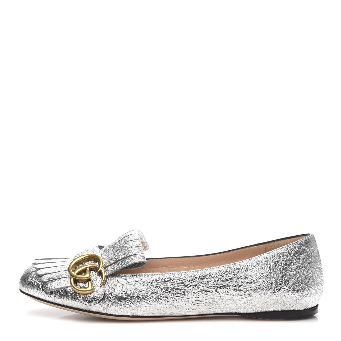 Galassia GG Marmont Fringe Flats 39 Argento