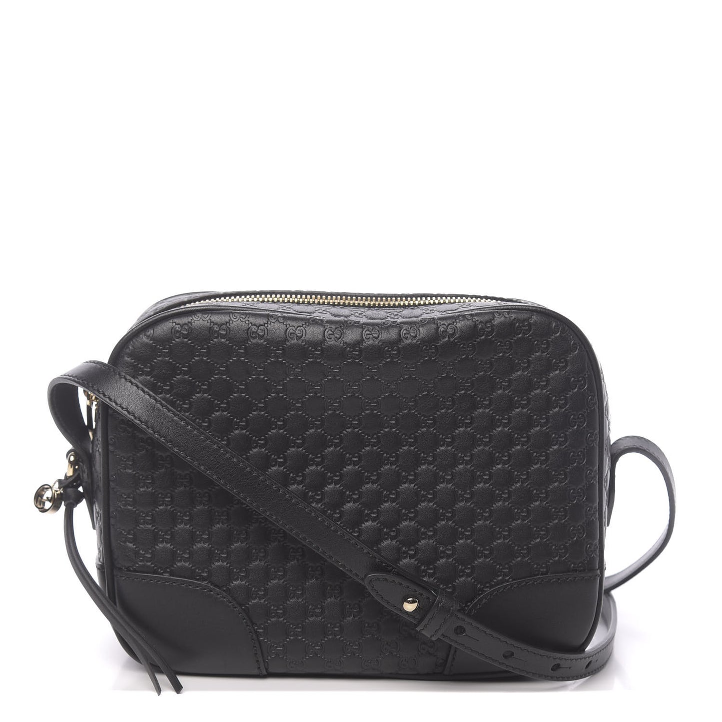 Microguccissima Mini Bree Messenger Bag Black