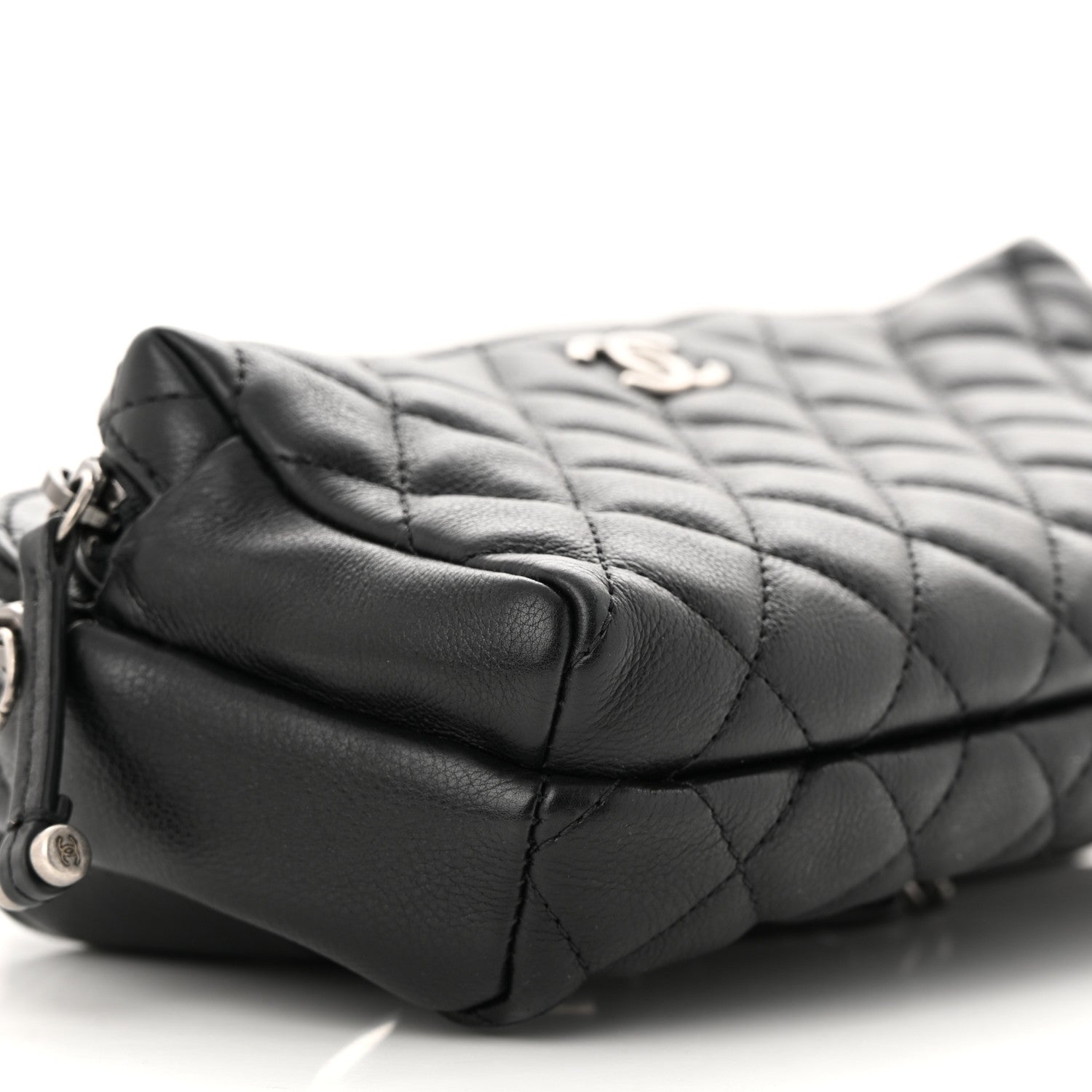 Chanel Calfskin Quilted Waist Bag Black 9 of 11