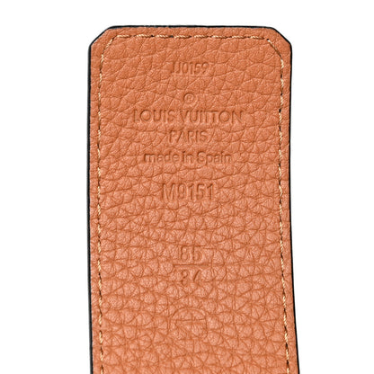 Louis Vuitton Taurillon Calfskin 30mm LV Initiales Reversible Belt 85 34 Black 3 of 6